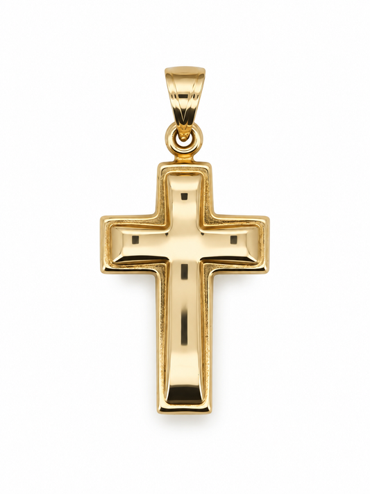 Cruz inflada Oro 10k